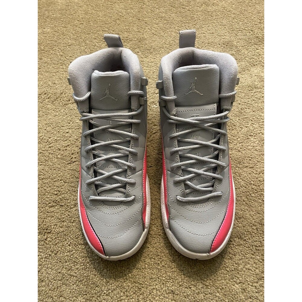 Nike Air Jordan 12 Retro GS "Wolf Grey Racer Pink" Youth Size 6.5 or Women’s 8